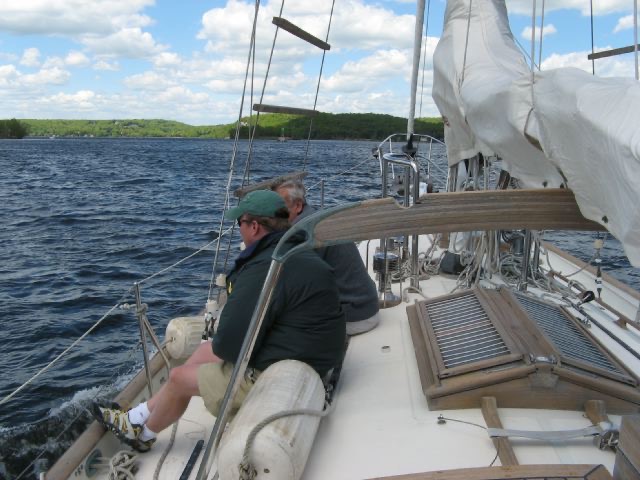 Ted and Jim on the sea trial