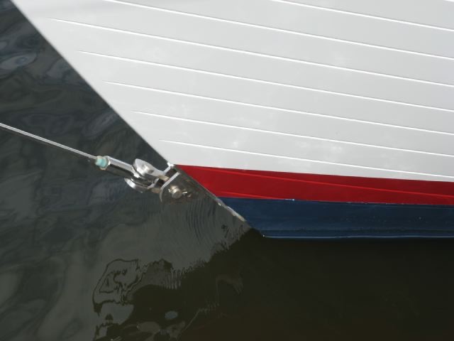 Bobstay and boot stripe